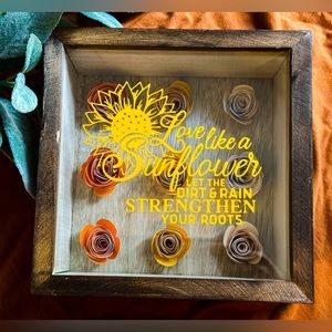 Handmade sunflower box